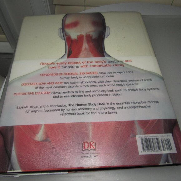 DK The Human Body Book with DVD – Illustrated Anatomy & Physiology Guide Hardcov - Picture 6 of 8